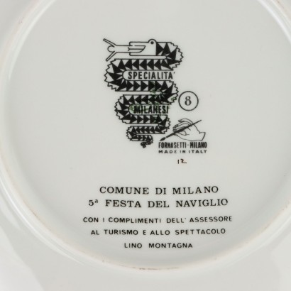 Piero Fornasetti Plat Spécialités Mi,Piero Fornasetti,Piero Fornasetti,Piero Fornasetti,Piero Fornasetti,Piero Fornasetti