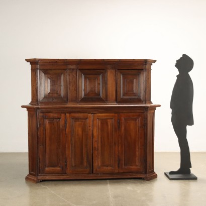 Sideboard mit Ständer, Sideboard mit Ständer aus Walnuss