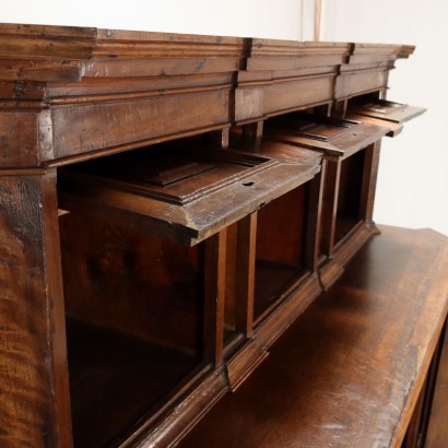 sideboard with riser, Sideboard with riser in walnut