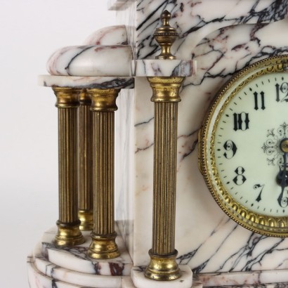 Breccia Marble Table Clock