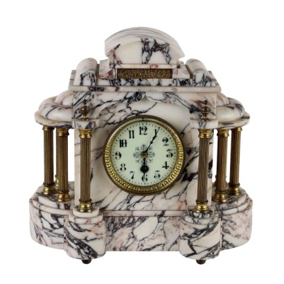 Breccia Marble Table Clock