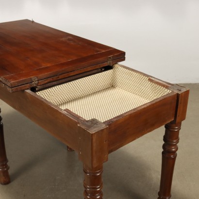 Antique Wood Wallet Table