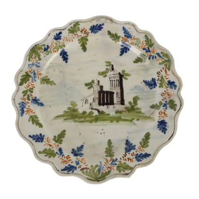 Piatto in Maiolica Manifattura di Pavia