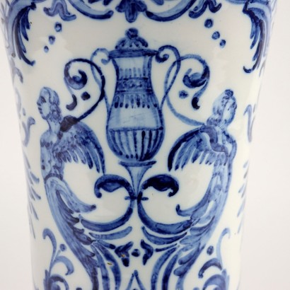 Trumpet Vase in Majolica Manufacture