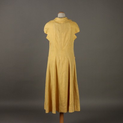 Vestido Biki Vintage Lino Amarillo