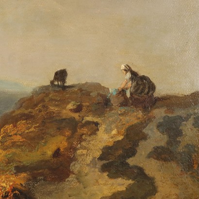 Painting by Felix Bovie,Landscape with hunters on horseback,Felix Bovie,Felix Bovie,Felix Bovie,Felix Bovie,Felix Bovie,Felix Bovie