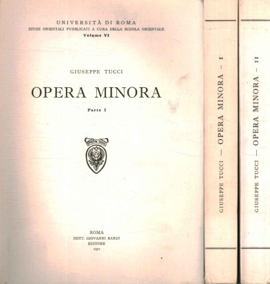 Opera minora (2 Volumi)