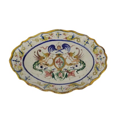 Oval Majolica Tray