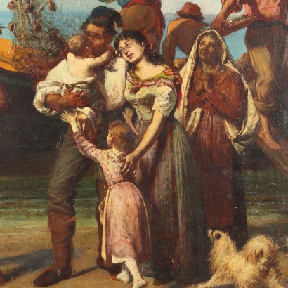 Peinture La famille du pêcheur