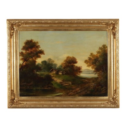 Painting Country Landscape with Figures