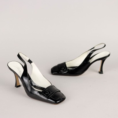 Ernesto Esposito Chaussures Slingback Second Hand Cuir N. 37