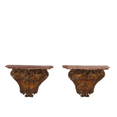 pair of console furniture