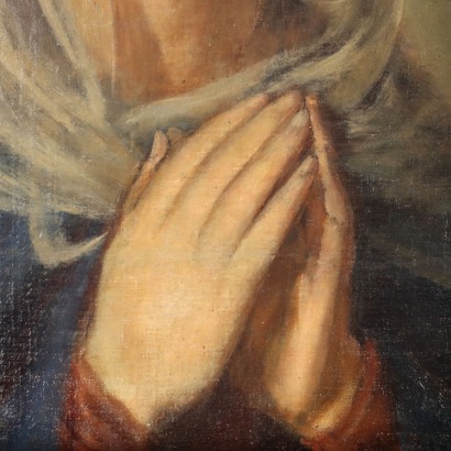 Painting Girl in prayer