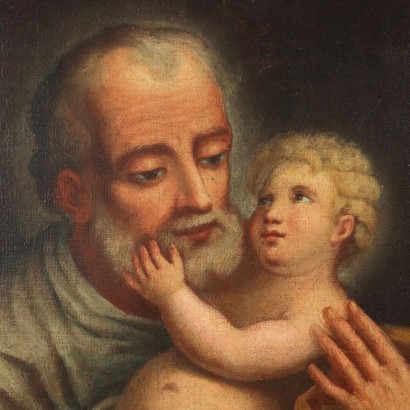 Tableau de Saint Joseph avec l'Enfant Jésus, Saint Joseph avec l'Enfant Jésus