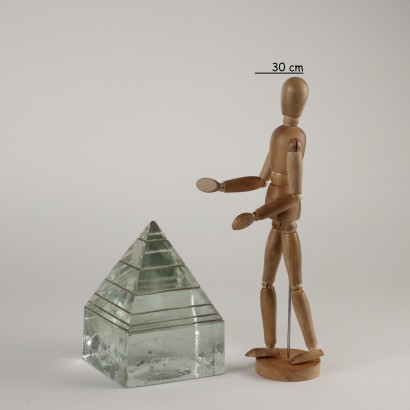 Pompey's Pyramid in Solid Glass, Pompey Pianezzola, Pompey Pianezzola, Pompey Pianezzola, Pompey Pianezzola, Pompey Pianezzola, Pompey Pianezzola, Pompey Pianezzola