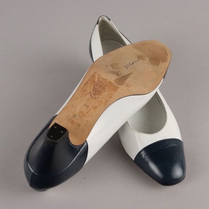 Gucci Vintage chaussures blanches et bleues