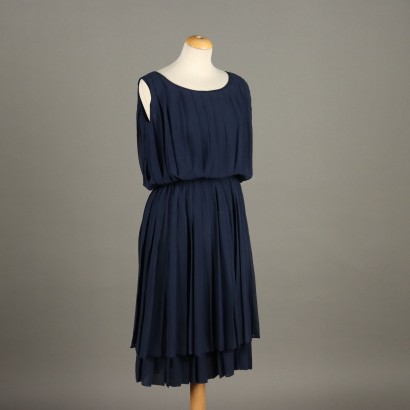 Chloe Vintage Blue Silk Dress