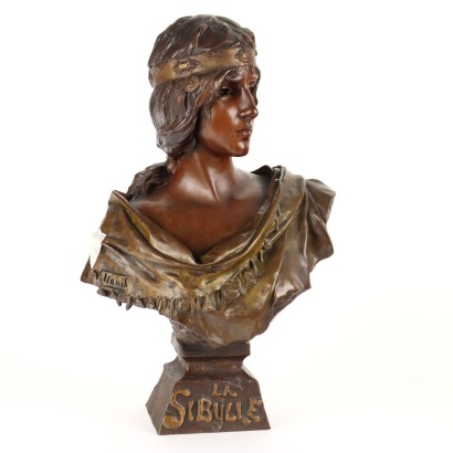 La Sibilla Busto in Bronzo Emmanuel Villanis