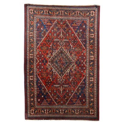 Tapis Ancien Asiatique Coton Laine Noeud Gros 200 x 130 cm