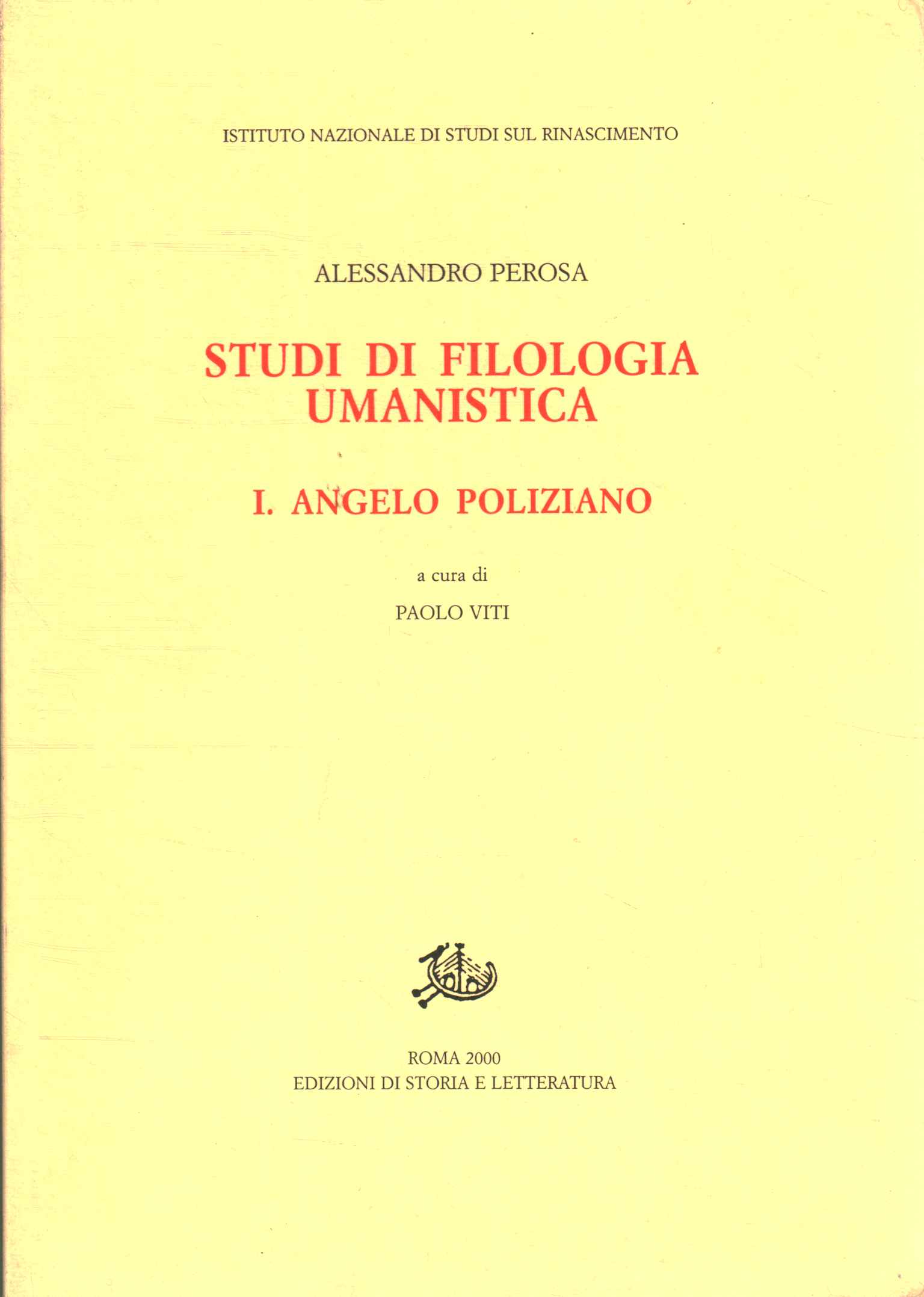 Studies in Humanistic Philology. Angelo Po