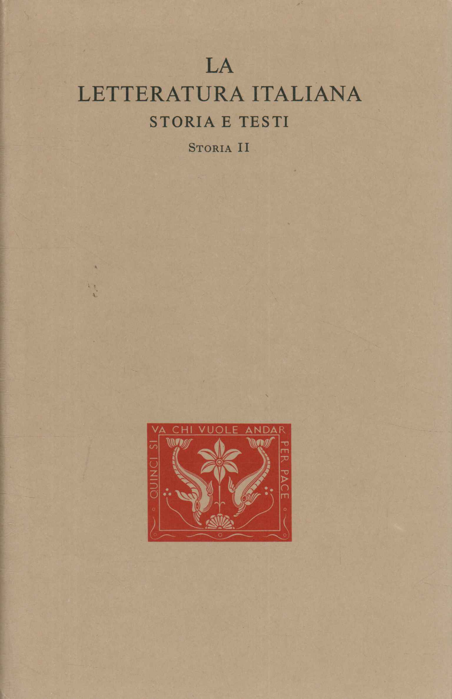 Littérature italienne. Histoire et textes%