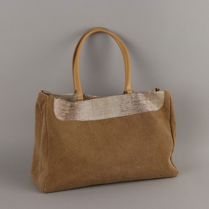 Silvano Biagini Borsa in Canvas e Pell