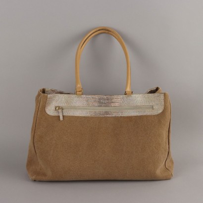 Silvano Biagini Borsa in Canvas e Pell