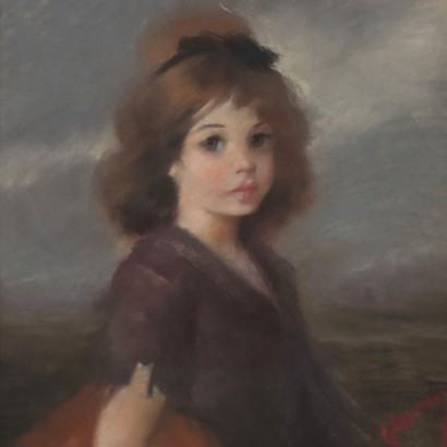 Painting Portrait of a Little Girl