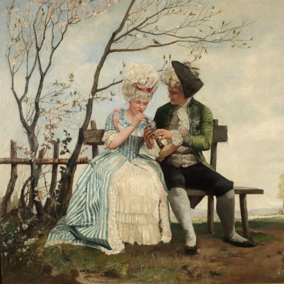 Painting by Lambert Von Babo, Courtship Scene, Lambert Von Babo, Lambert Von Babo, Lambert Von Babo, Lambert Von Babo, Lambert Von Babo, Lambert Von Babo