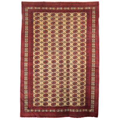 Tapis Bukhara Ancien Coton Noeud Fin Pakistan 349 x 245 cm