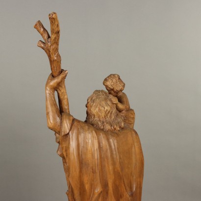 Saint Christopher Wooden Statue