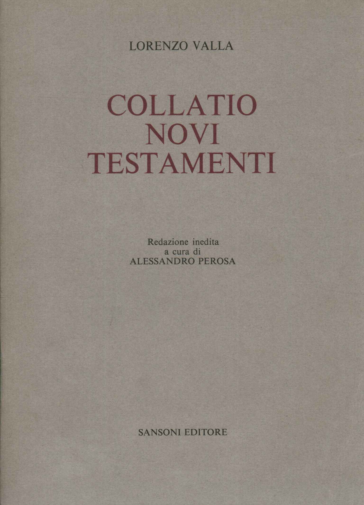 Collatio New Testaments