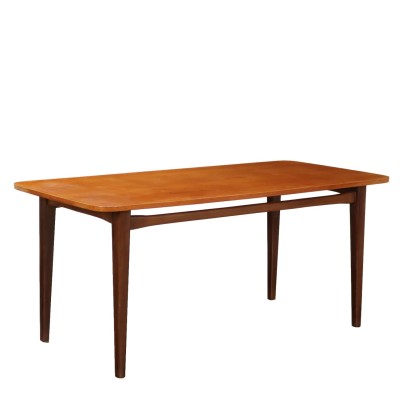 Vintage Table Painted Beech Teak Italy 1960s