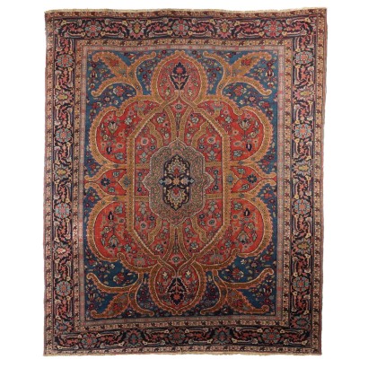 Tapis Mashad Ancien Coton Noeud Gros Iran 320 x 260 cm