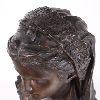 Bust of a Young Woman in Bronze