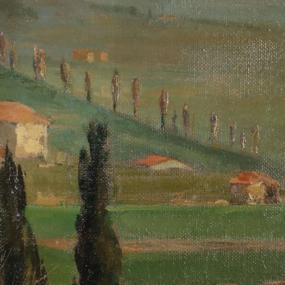 Pintura de Arnaldo Annoni,Paisaje de colinas,Arnaldo Annoni,Arnaldo Annoni,Arnaldo Annoni,Arnaldo Annoni