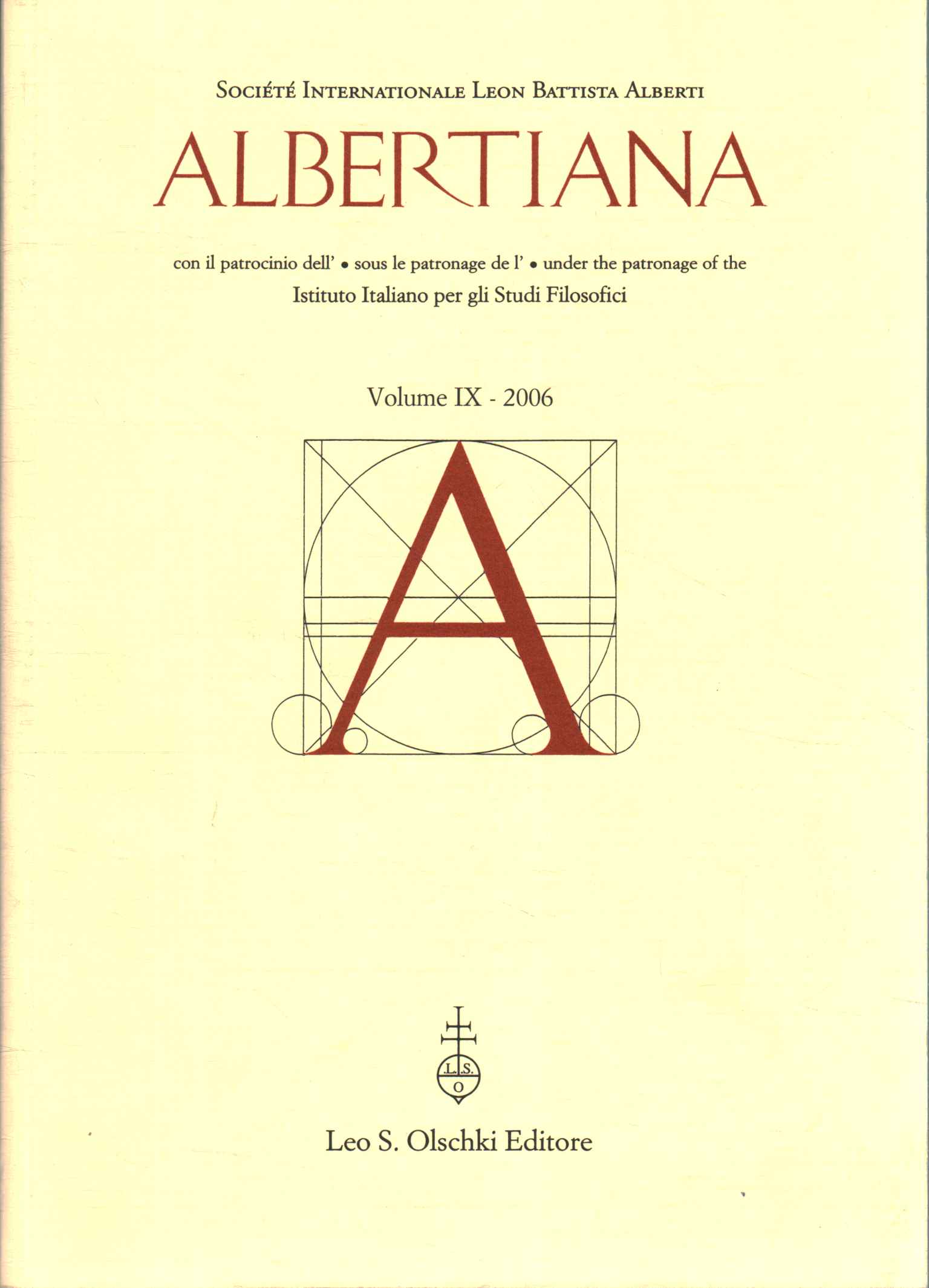 Albertiana:Volume IX-2006,Albertiana (Volume IX-2006)