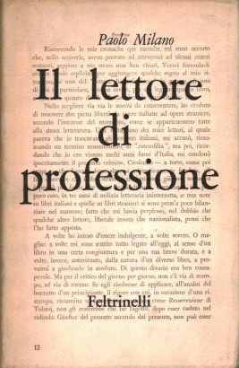 Il lettore di professione