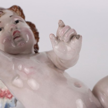 Cherub in Majolica