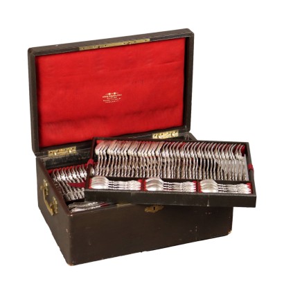 Coffret Ancien avec Couverts en Argent Allemagne Début du '900