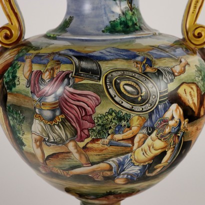 Hand Painted Majolica Vase