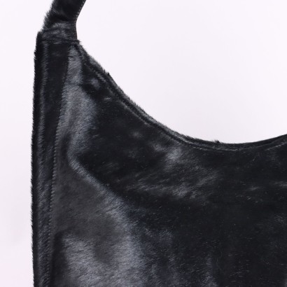 Sac en peau de poney noir