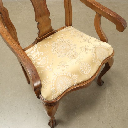 Paire de Fauteuils Style Reine Anne