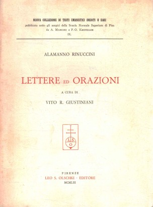 Lettere ed orazioni