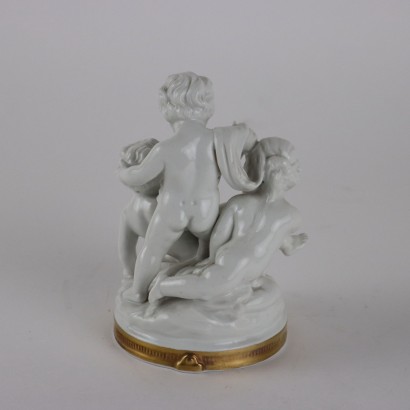 Putti Bacchantes in Porcelain by Rudolsta