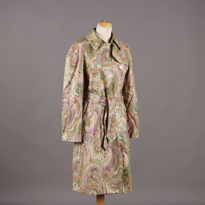 Etro Trench Coat Second Hand Acetat Gr. 40 Italien