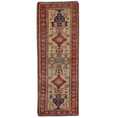 Antiker Gasny Teppich Wolle Großer Knoten Pakistan 226 x 82 cm