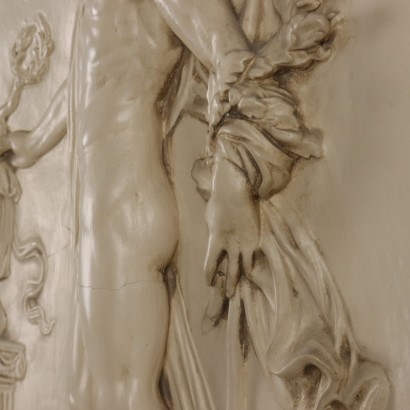 Plaster bas-relief with mythological figures