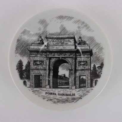 Seis tazas de café Piero Fornasetti,Piero Fornasetti,Piero Fornasetti,Piero Fornasetti,Piero Fornasetti