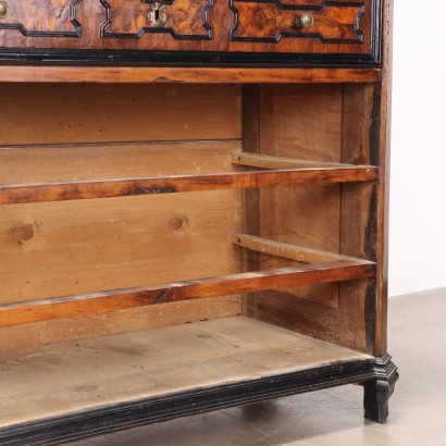 chest of drawers with a drop-leaf